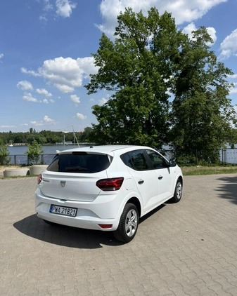 Dacia Sandero cena 42900 przebieg: 46125, rok produkcji 2021 z Wągrowiec małe 436